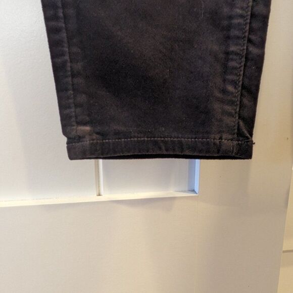 Ann Taylor Sculpting Mid Rise Curvy Black Velvet Skinny Pants SIZE 12 - Picture 10 of 14